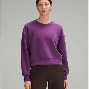 Lululemon soft stream perfect oversized cropped crew